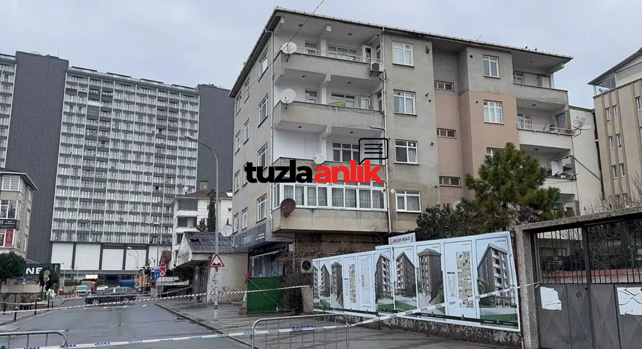 Tuzla’da Çatlaklar Nedeniyle 4 Katlı Bina Tedbiren Boşaltıldı, İnceleme Başlatıldı